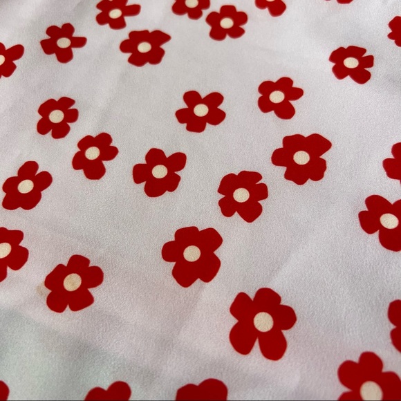 SHEIN Floral Mini Skirt - Pink & Red - Picture 9 of 11